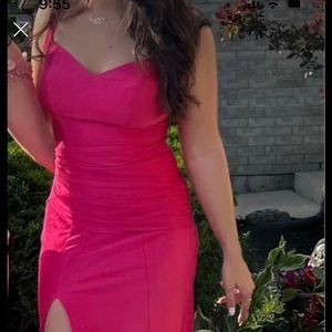 Pink prom dress